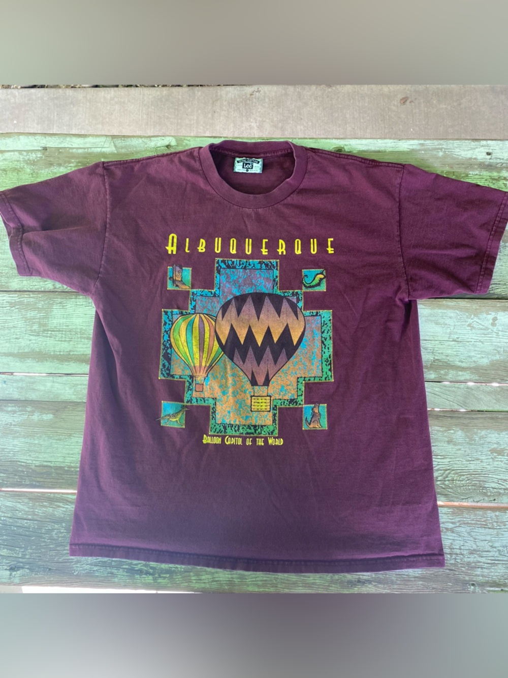 Albuquerque tourist tee hot air balloons size L